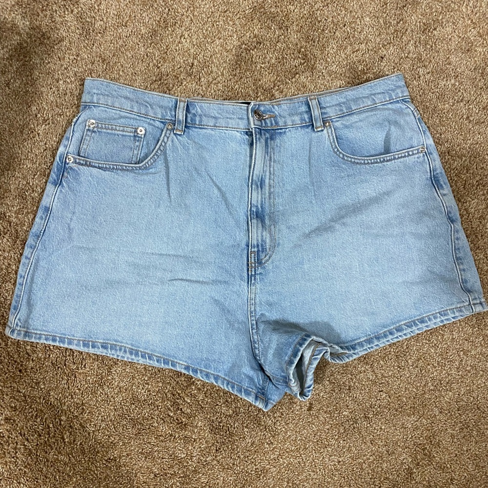 ASOS curve vintage denim a-line shorts